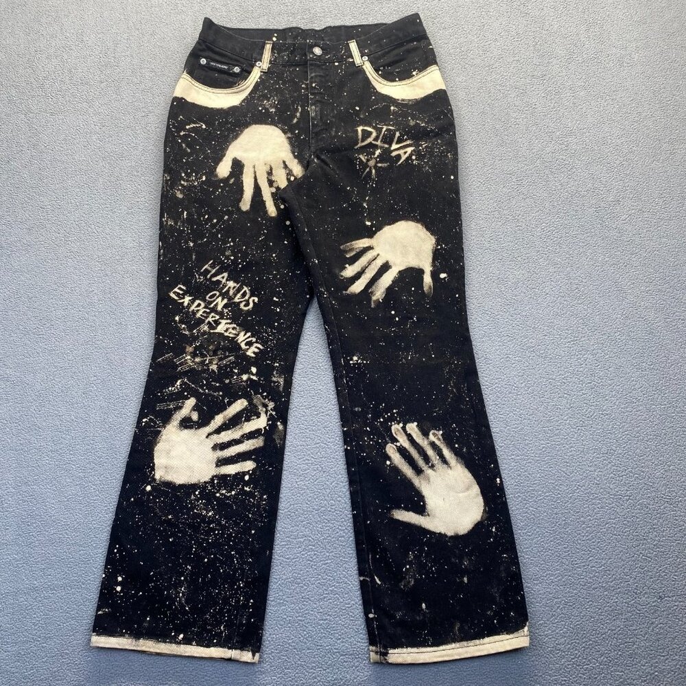 New York & Company Women's Boot Cut Black Jeans‎ Dark Wash Stretch Size 14Petite
